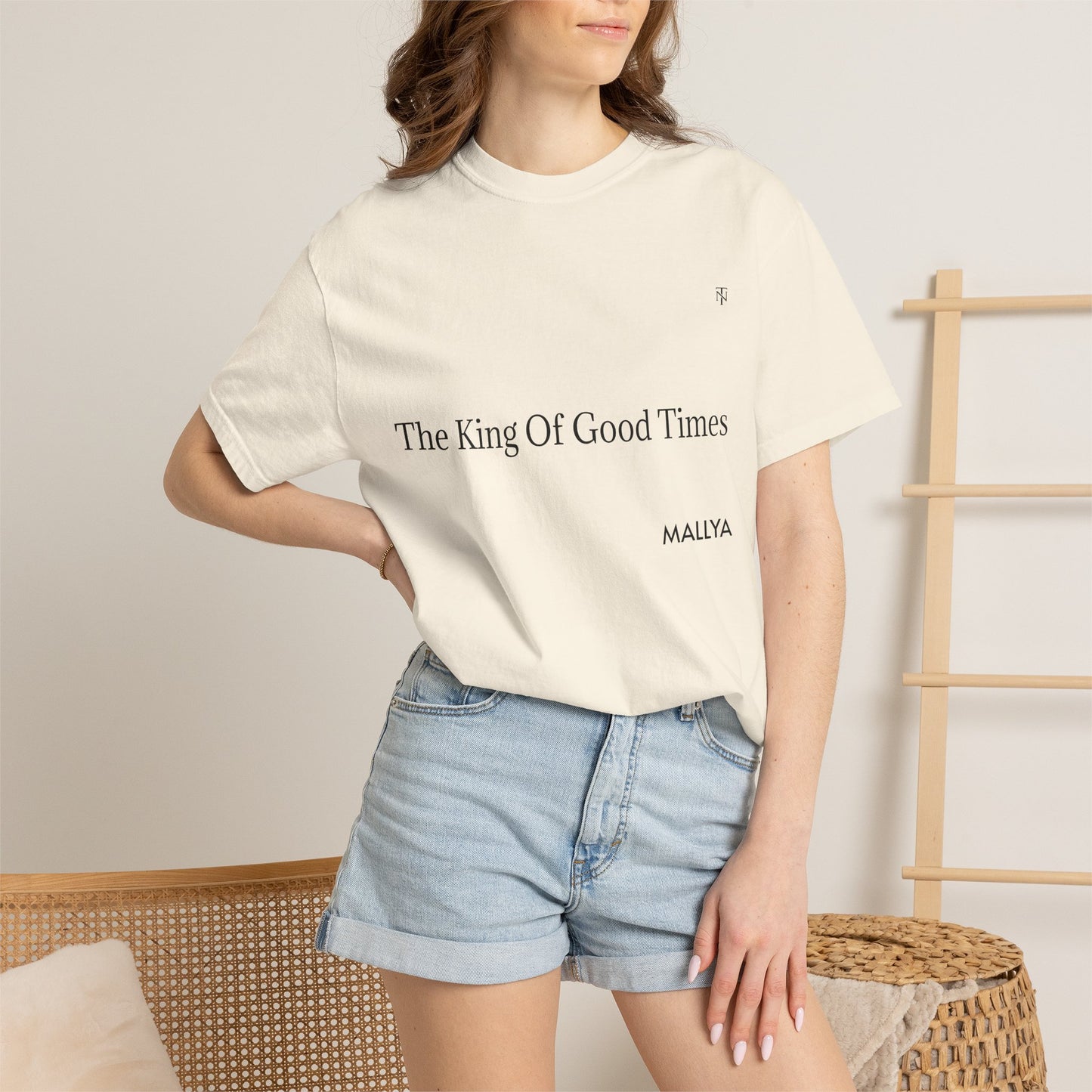 "Mr Mallya" Universal Fit | Comfort Garment-Dye Tee