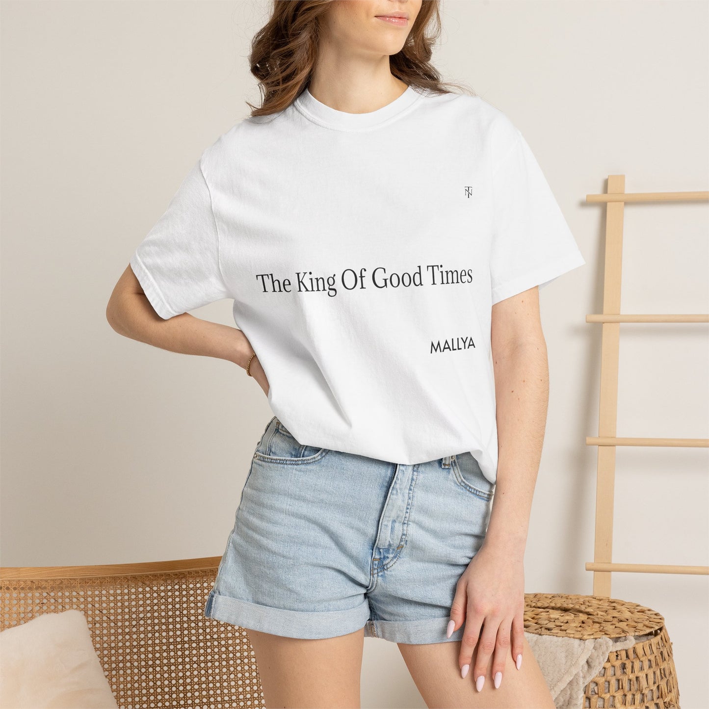 "Mr Mallya" Universal Fit | Comfort Garment-Dye Tee